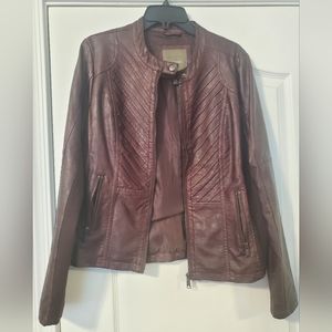 VGUC Maurices Faux Leather Jacket